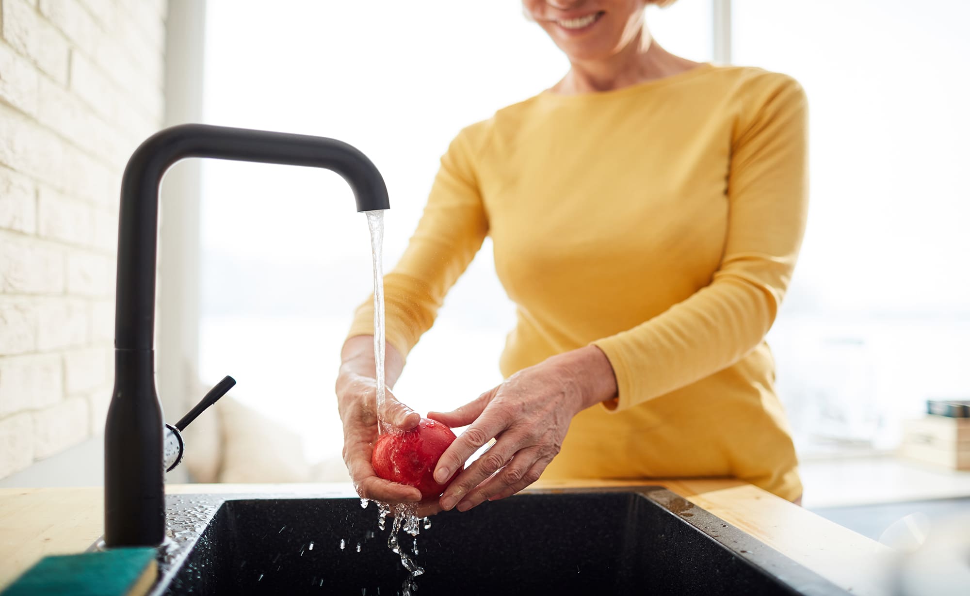 How to increase hot water pressure in the kitchen sink?