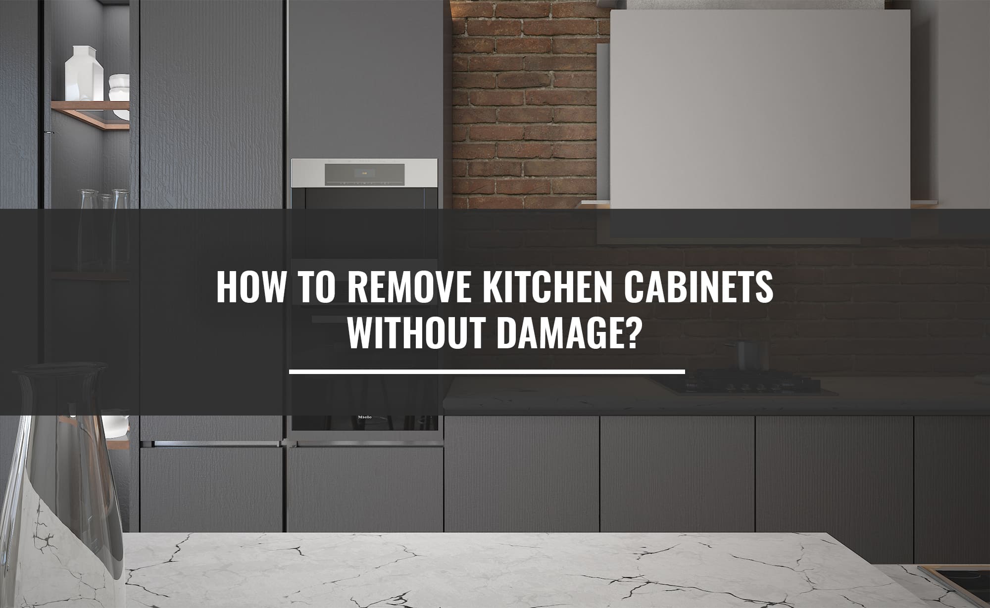 How to remove kitchen cabinets without damage?